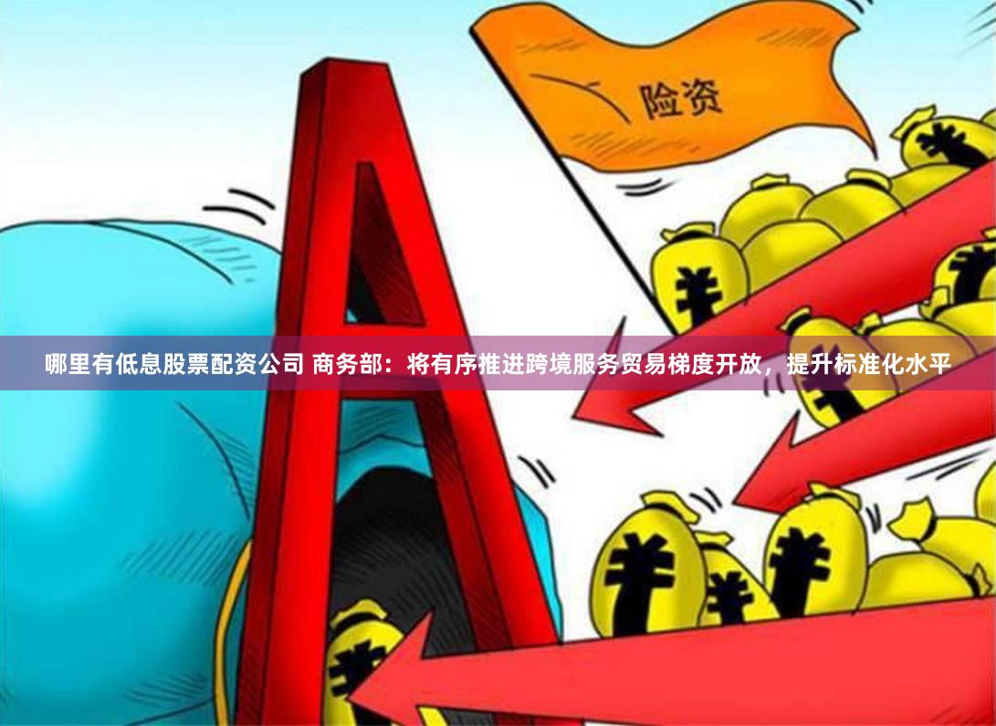 哪里有低息股票配资公司 商务部：将有序推进跨境服务贸易梯度开放，提升标准化水平