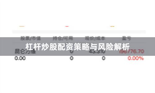 杠杆炒股配资策略与风险解析